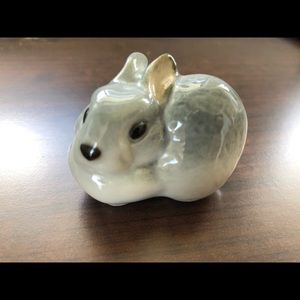 Small ceramic rabbit figurine